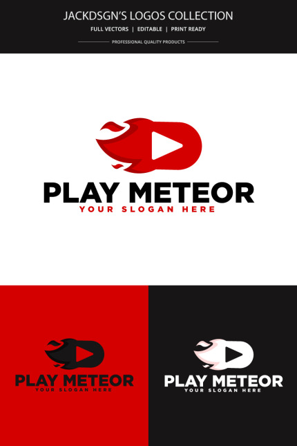 Kit Graphique #75621 Meteor Jouer Divers Modles Web - Logo template Preview