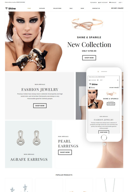 Kit Graphique #75670 Ecommerce Bijoux Divers Modles Web - Logo template Preview