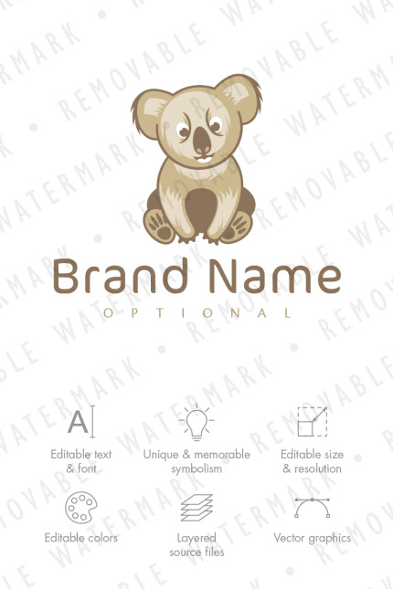 Kit Graphique #75766 Koala Ours Divers Modles Web - Logo template Preview