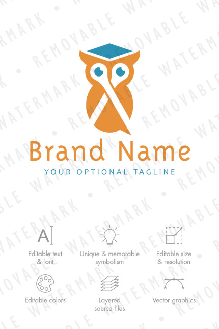 Kit Graphique #76108 Owl Bird Divers Modles Web - Logo template Preview
