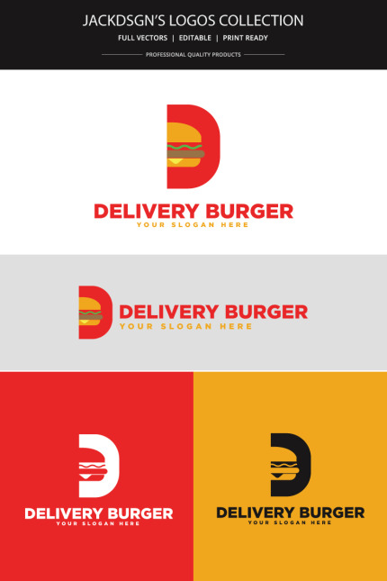 Kit Graphique #76219 Burger Lettre Divers Modles Web - Logo template Preview
