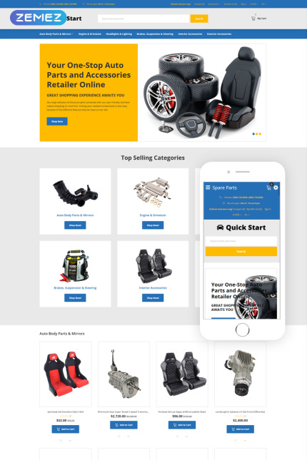 Kit Graphique #76289 Auto Parts Divers Modles Web - Logo template Preview