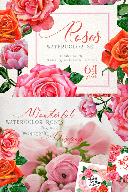 Kit Graphique #76321 Roses Reds Divers Modles Web - Logo template Preview