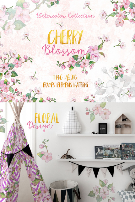 Kit Graphique #76327 Cherry Blossoms Divers Modles Web - Logo template Preview