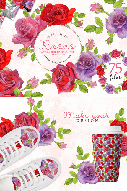Kit Graphique #76360 Red Rose Divers Modles Web - Logo template Preview
