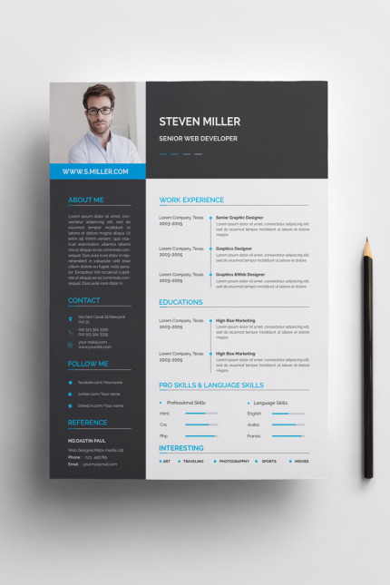 Kit Graphique #76384 Resume Cv Divers Modles Web - Logo template Preview