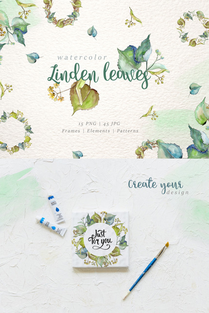 Kit Graphique #76411 Linden Feuilles Divers Modles Web - Logo template Preview