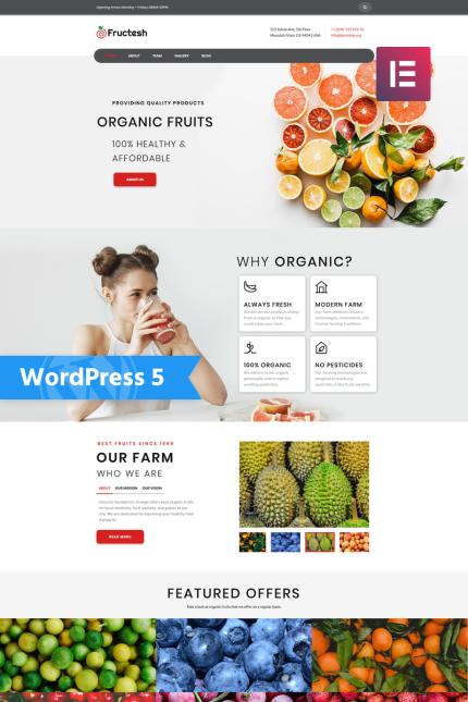 Kit Graphique #76455 Organic Fruit Divers Modles Web - Logo template Preview