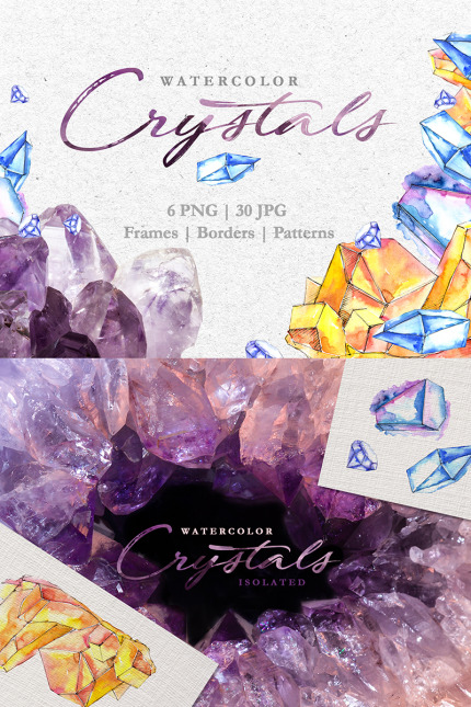 Kit Graphique #76481 Crystals Blue-yellow Divers Modles Web - Logo template Preview