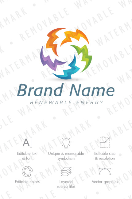Kit Graphique #76516 Circle nergie Divers Modles Web - Logo template Preview