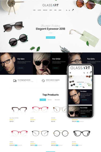 Kit Graphique #76547 Sunglass Espaces Divers Modles Web - Logo template Preview