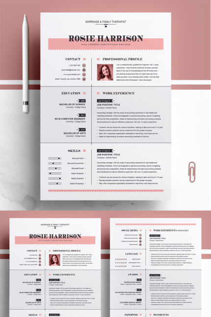 Kit Graphique #76563 Resume Template Divers Modles Web - Logo template Preview