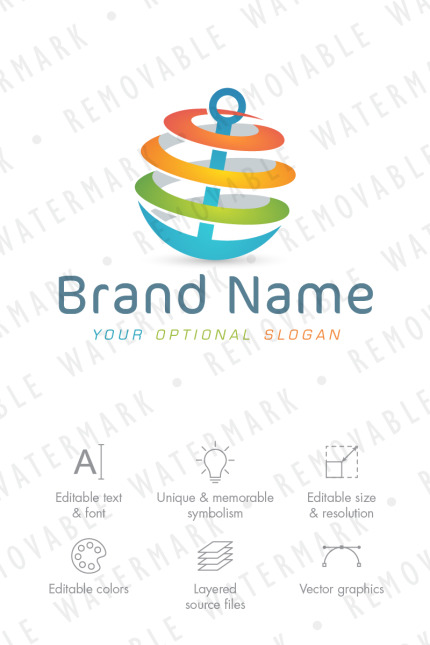 Kit Graphique #76585 Colorful Ancre Divers Modles Web - Logo template Preview