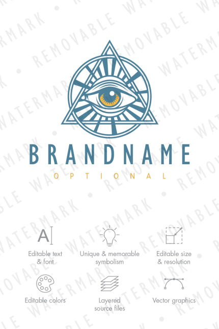 Kit Graphique #76586 Providence Oeil Divers Modles Web - Logo template Preview
