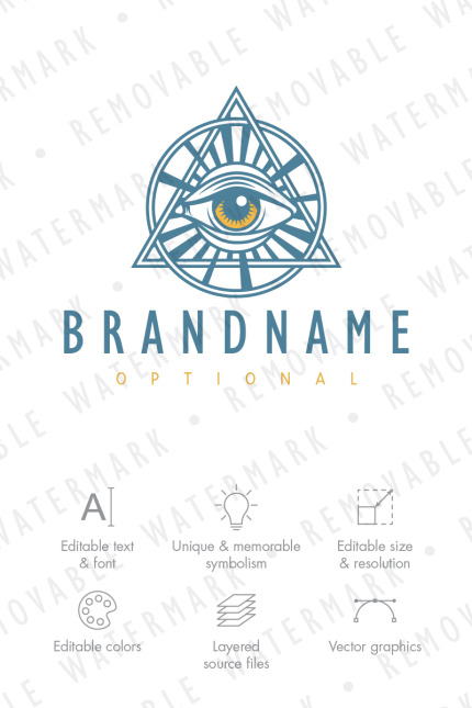 Kit Graphique #76586 Providence Oeil Divers Modèles Web - Logo template Preview