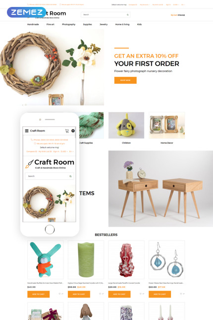 Kit Graphique #76625 Crafts Ecommerce Divers Modles Web - Logo template Preview