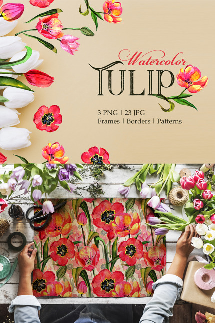 Kit Graphique #76702 Tulip Rouge Divers Modles Web - Logo template Preview