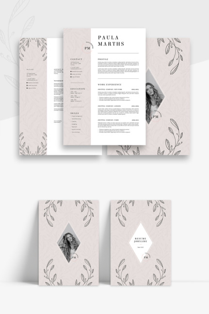 Kit Graphique #76715 Resume Cv Divers Modles Web - Logo template Preview