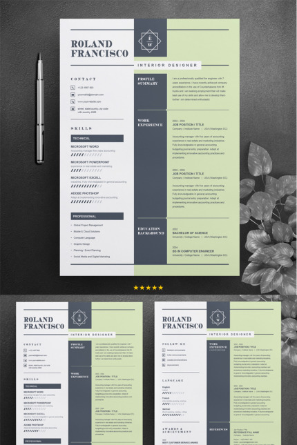 Kit Graphique #76739 Resume Template Divers Modles Web - Logo template Preview