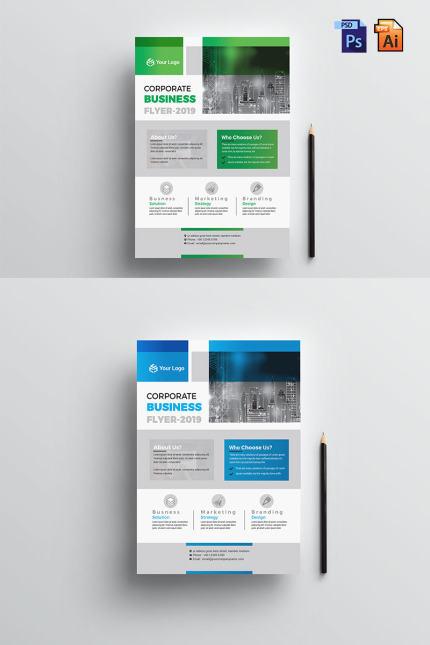 Kit Graphique #76746 Flyer Entreprise Divers Modles Web - Logo template Preview