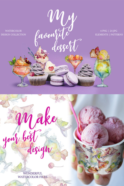 Kit Graphique #76795 Ice Cream Divers Modles Web - Logo template Preview