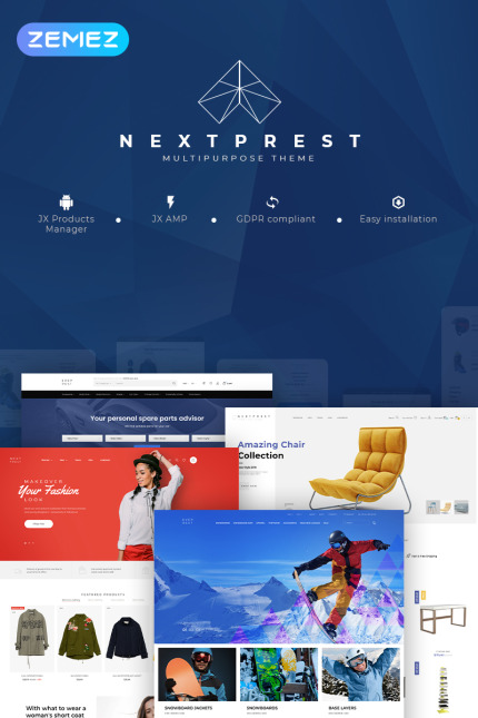 Kit Graphique #76952 Nextprest Multipurpose Divers Modles Web - Logo template Preview
