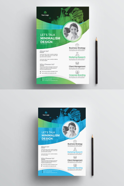 Kit Graphique #77047 Flyer Entreprise Divers Modles Web - Logo template Preview