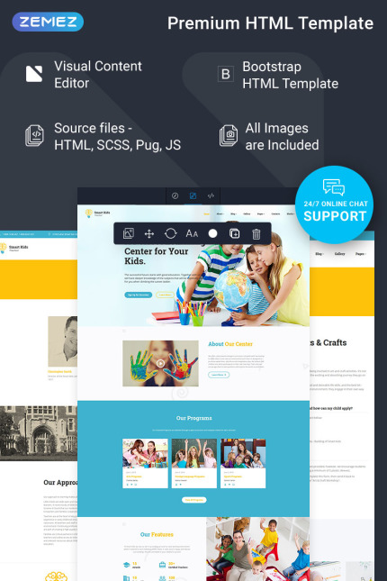Kit Graphique #77086 Kids Elementary Divers Modles Web - Logo template Preview