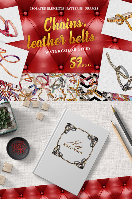 Kit Graphique #77147 Chains Cuir Divers Modèles Web - Logo template Preview