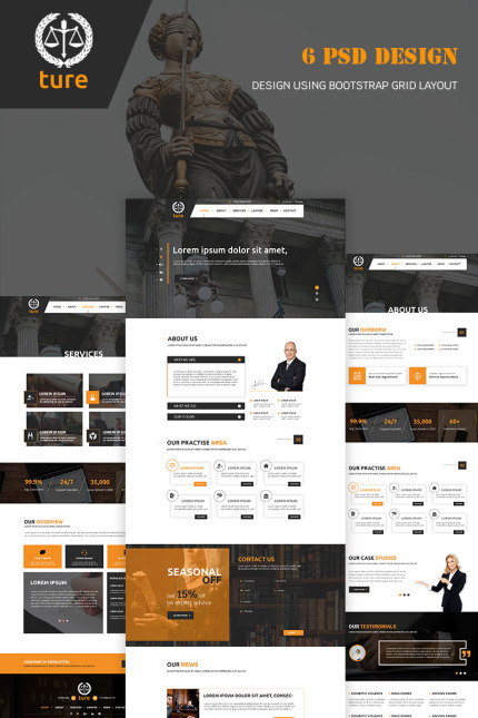 Kit Graphique #77157 Law Avocat Divers Modles Web - Logo template Preview