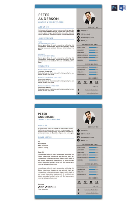 Kit Graphique #77159 Resume Designer Divers Modles Web - Logo template Preview