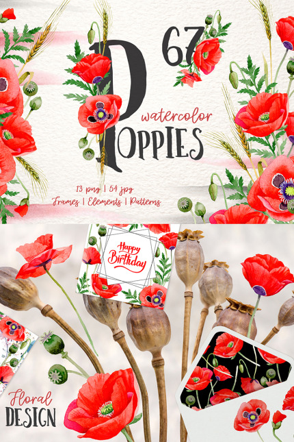 Kit Graphique #77197 Magic Poppies Divers Modles Web - Logo template Preview