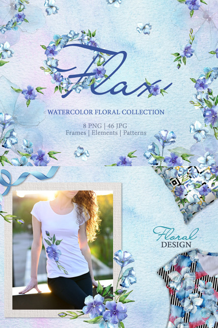 Kit Graphique #77200 Flax Blue Divers Modles Web - Logo template Preview