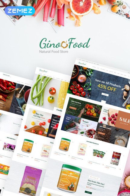 Kit Graphique #77220 Ginofood Food Divers Modles Web - Logo template Preview