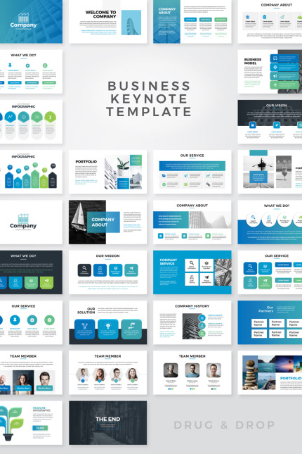 Kit Graphique #77361 Modern Keynote Divers Modles Web - Logo template Preview