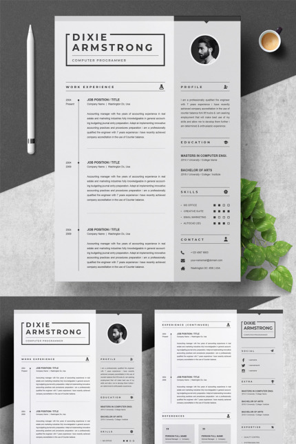 Kit Graphique #77364 Resume Template Divers Modles Web - Logo template Preview