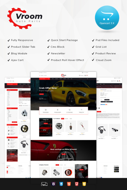 Kit Graphique #77365 Autoparts Auto Divers Modles Web - Logo template Preview