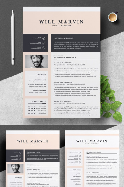 Kit Graphique #77373 Resume Template Divers Modles Web - Logo template Preview