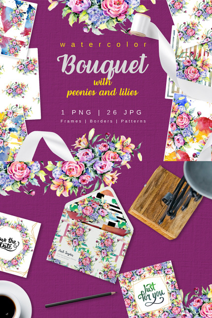Kit Graphique #77387 Bouquet Avec Divers Modles Web - Logo template Preview