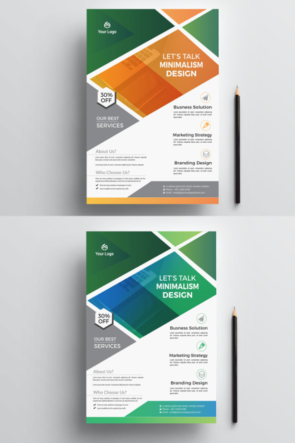 Kit Graphique #77454 Flyer Entreprise Divers Modles Web - Logo template Preview