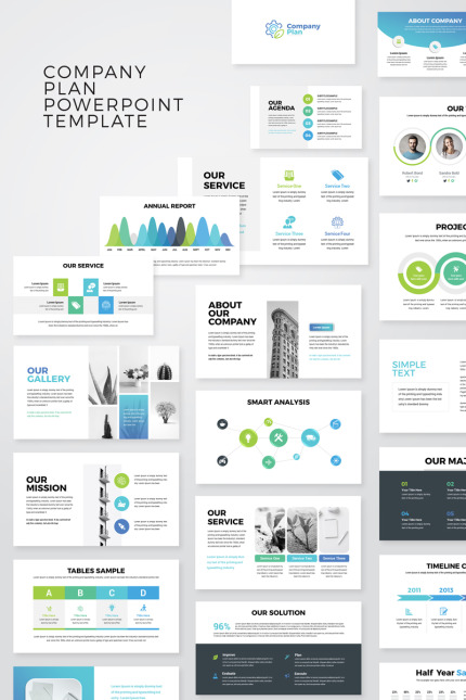 Kit Graphique #77514 Modern Powerpoint Divers Modles Web - Logo template Preview