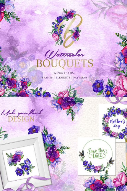 Kit Graphique #77528 Bouquets De Divers Modles Web - Logo template Preview