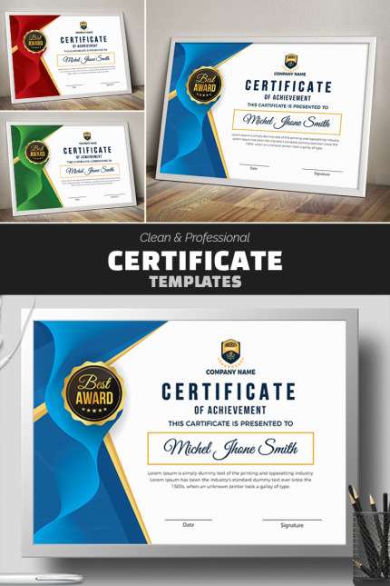 Kit Graphique #77623 Academic Certificate Divers Modles Web - Logo template Preview