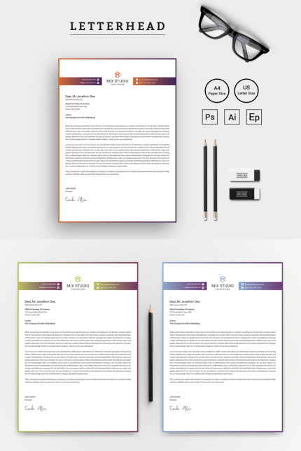 Kit Graphique #77708 Lettrehead Propre Divers Modles Web - Logo template Preview