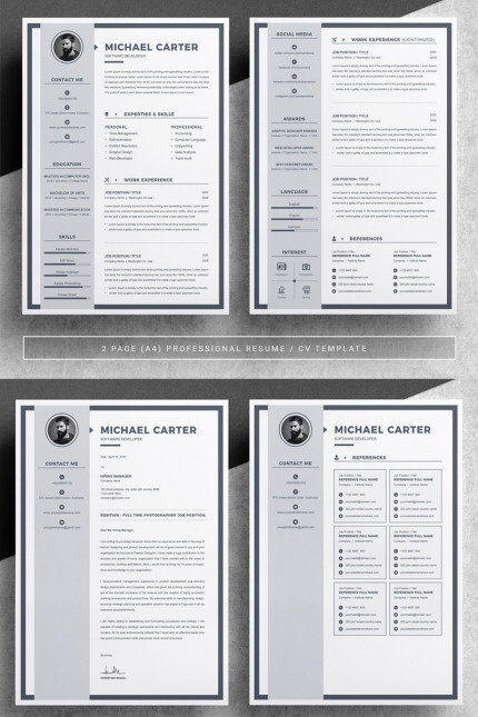 Kit Graphique #77720 Professionnelle Rsum Divers Modles Web - Logo template Preview