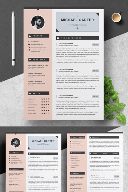 Kit Graphique #77727 Professionnelle Rsum Divers Modles Web - Logo template Preview