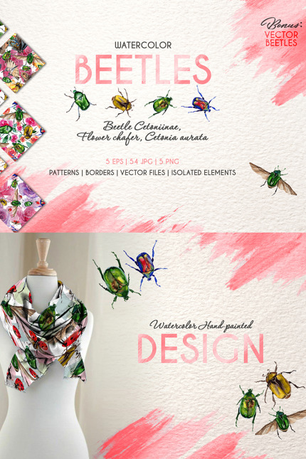 Kit Graphique #77806 Beetle Cetoniinae Divers Modles Web - Logo template Preview