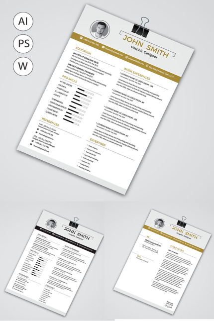 Kit Graphique #77954 Clean Rsum Divers Modles Web - Logo template Preview