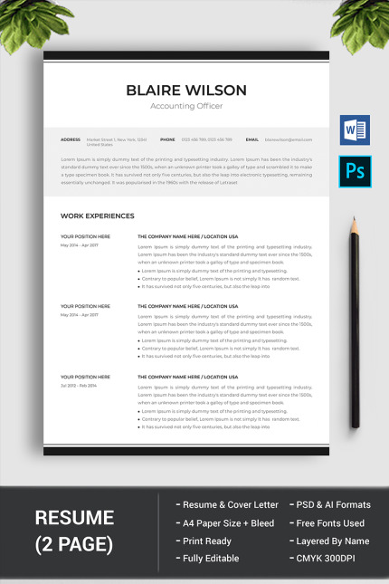 Kit Graphique #77958 A4 Propre Divers Modles Web - Logo template Preview