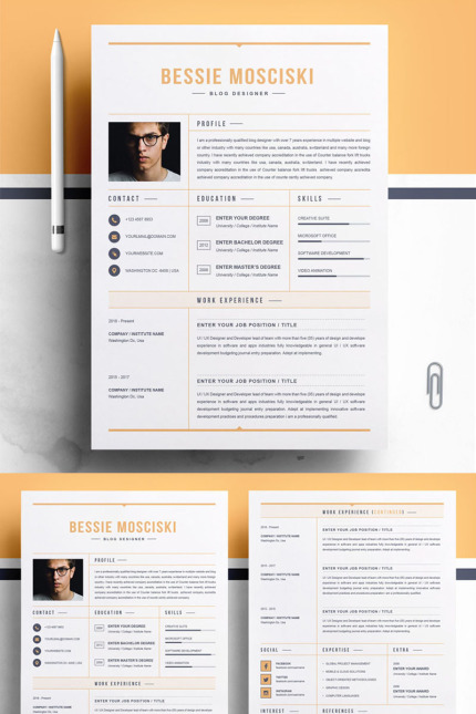 Kit Graphique #77965 Professionnelle Rsum Divers Modles Web - Logo template Preview